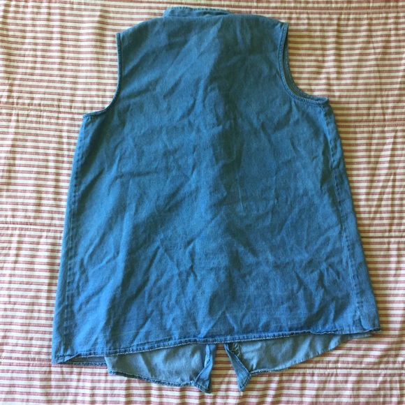 Vintage Denim Asian Style Tunic - Picture 7 of 8